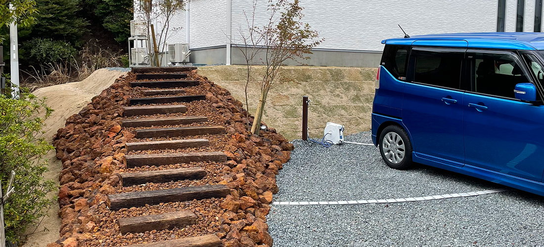 駐車場の拡張工事